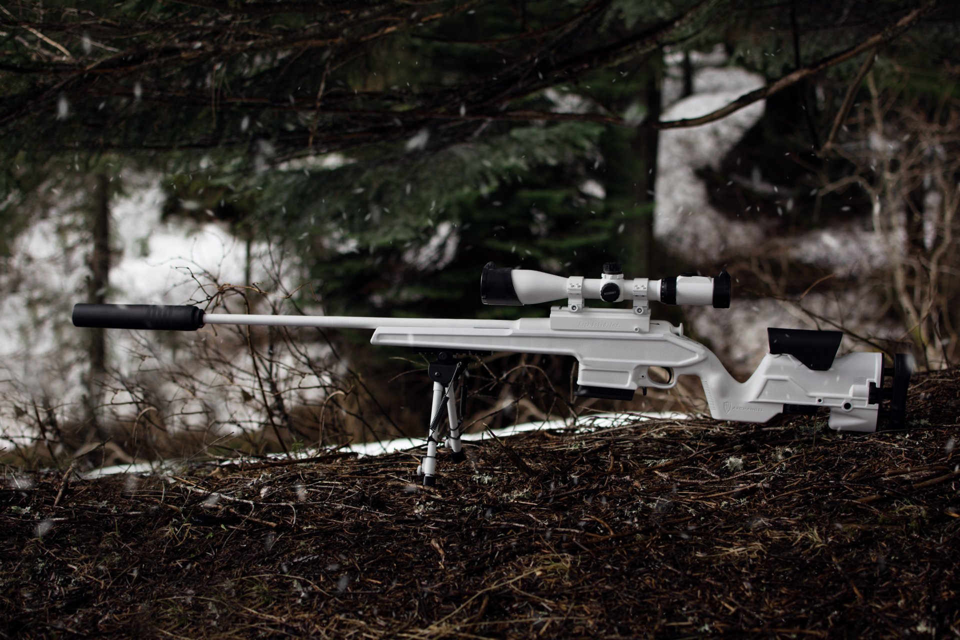 francotirador rifle mosin blanco óptica armas bosque