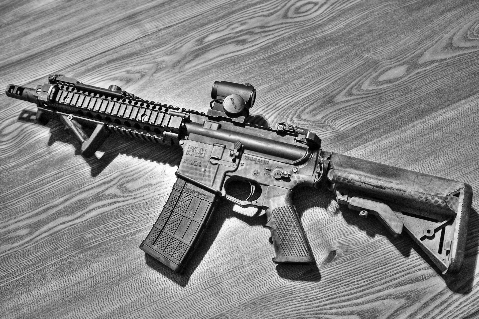 ar-15 bcm assault rifle weapon