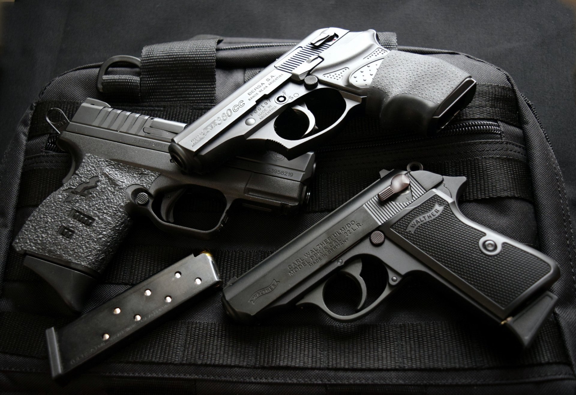 bersa 380 springfield 9 mm walter ppx 22 pistolety broń