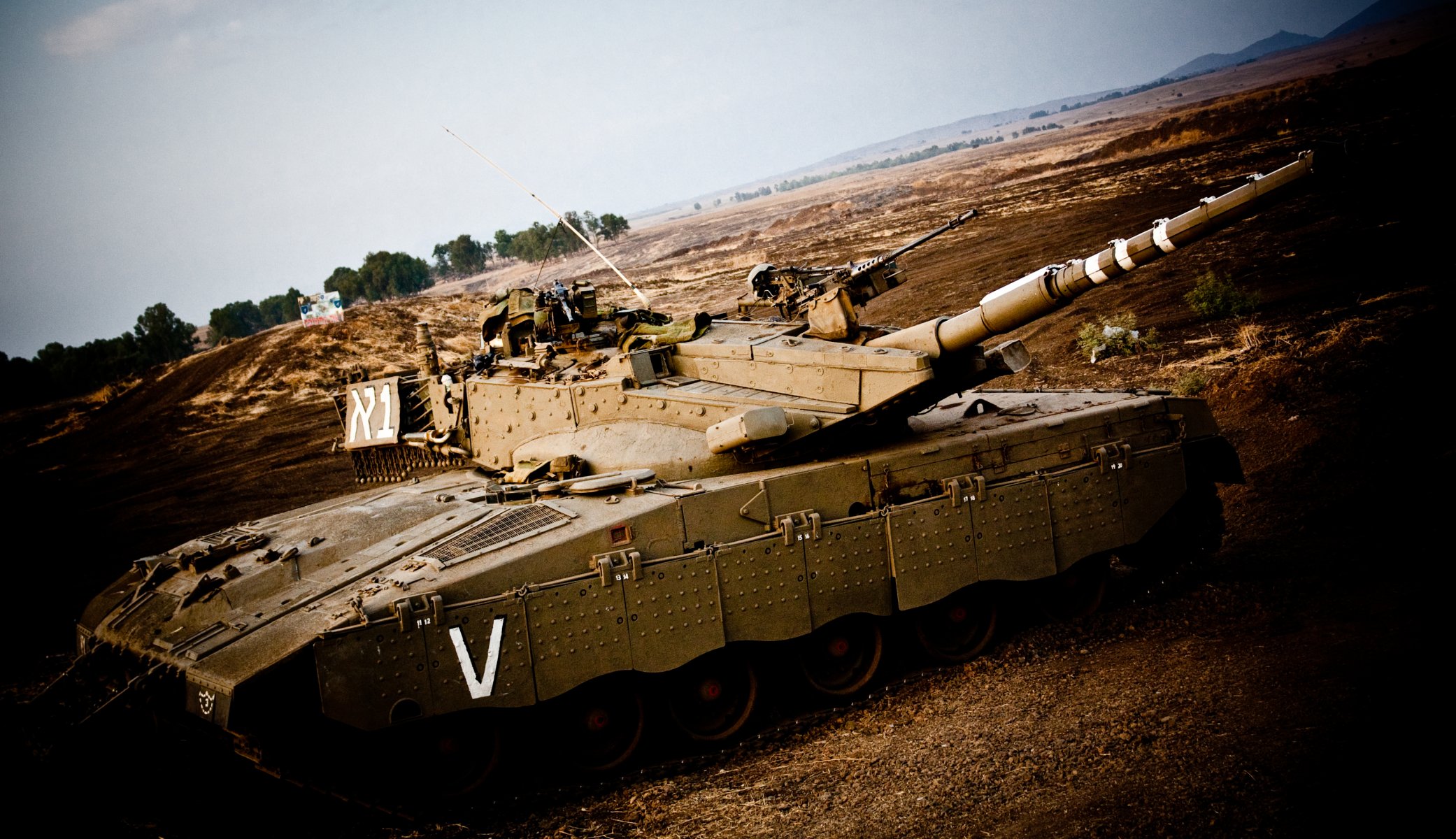 merkava merkava mk.2 principal combate tanque israel campo