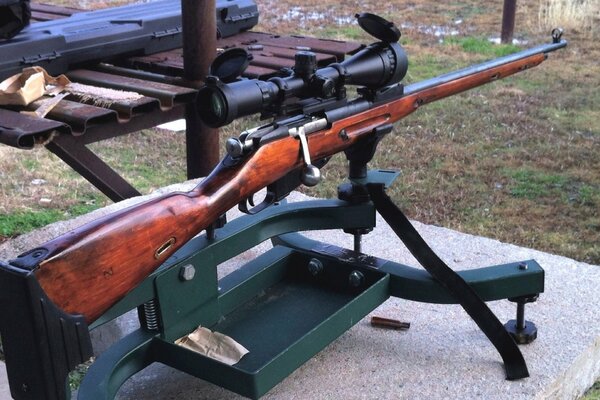 Mosin s sniper rifle is ready