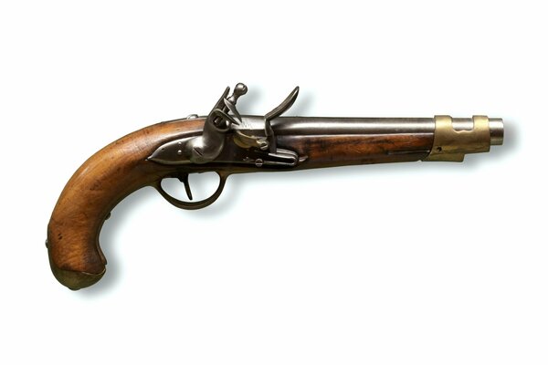 Historical French pistol of the Revolutionary Wars