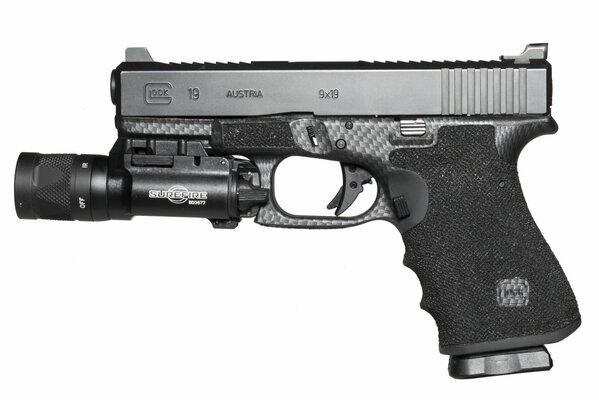 Foto della pistola Glock 19 a caricamento automatico