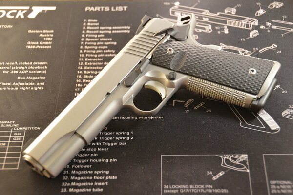Weapon, ruger SR1911 cool pistol