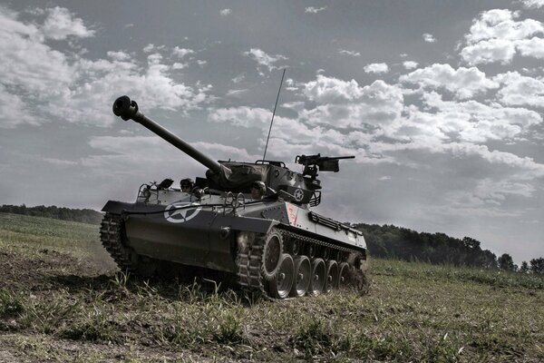 Tank ready for battle