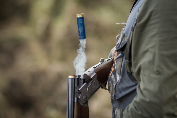 Smoke flying from the sleeve