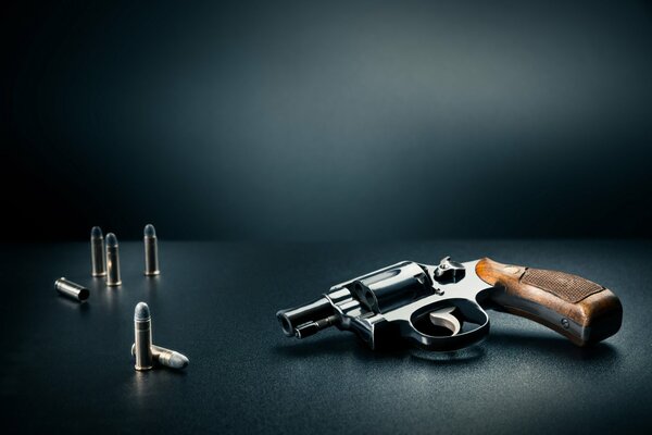 A multi-shot revolver. Firearms