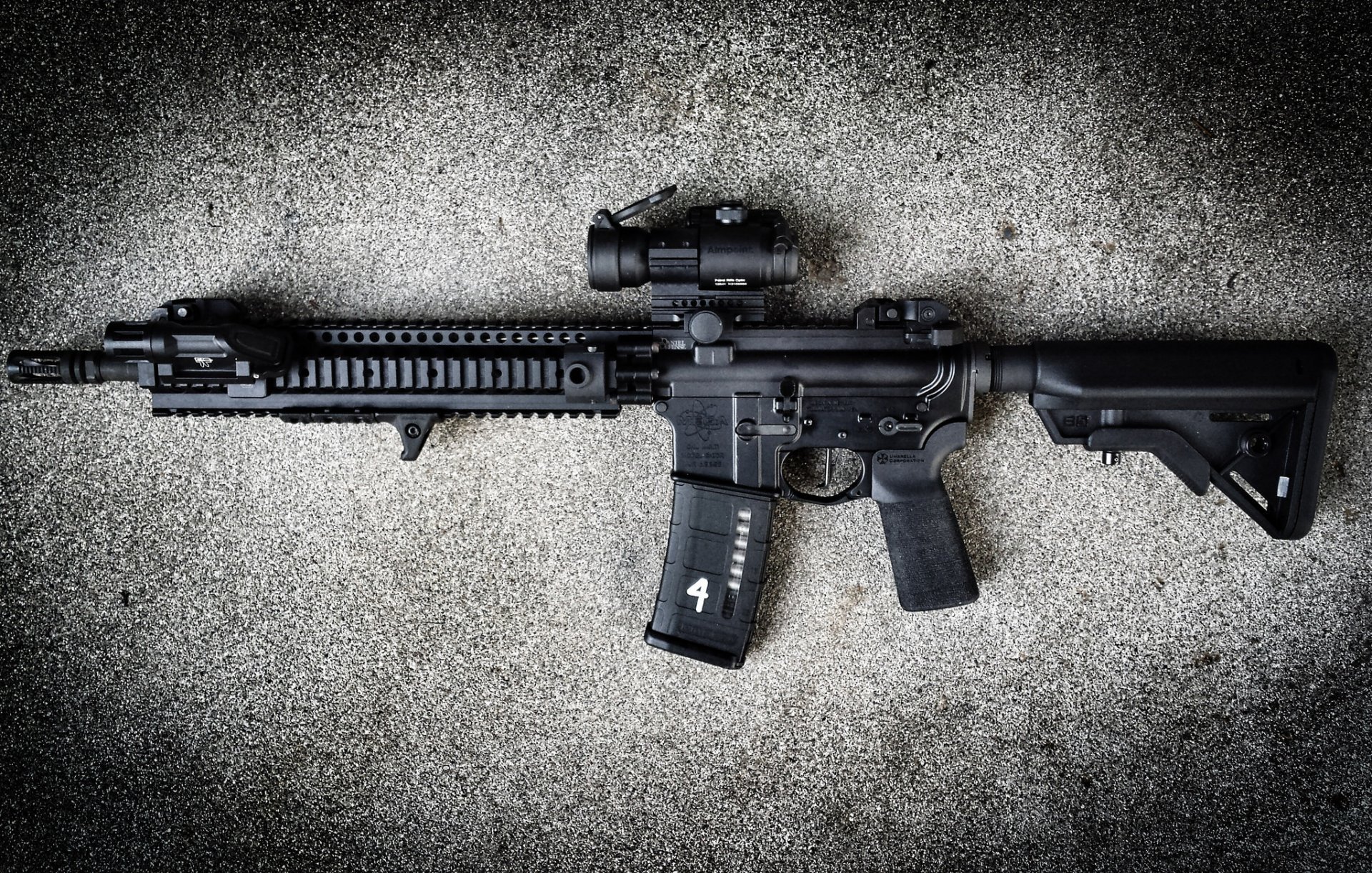 ar-15 assault rifle weapon background