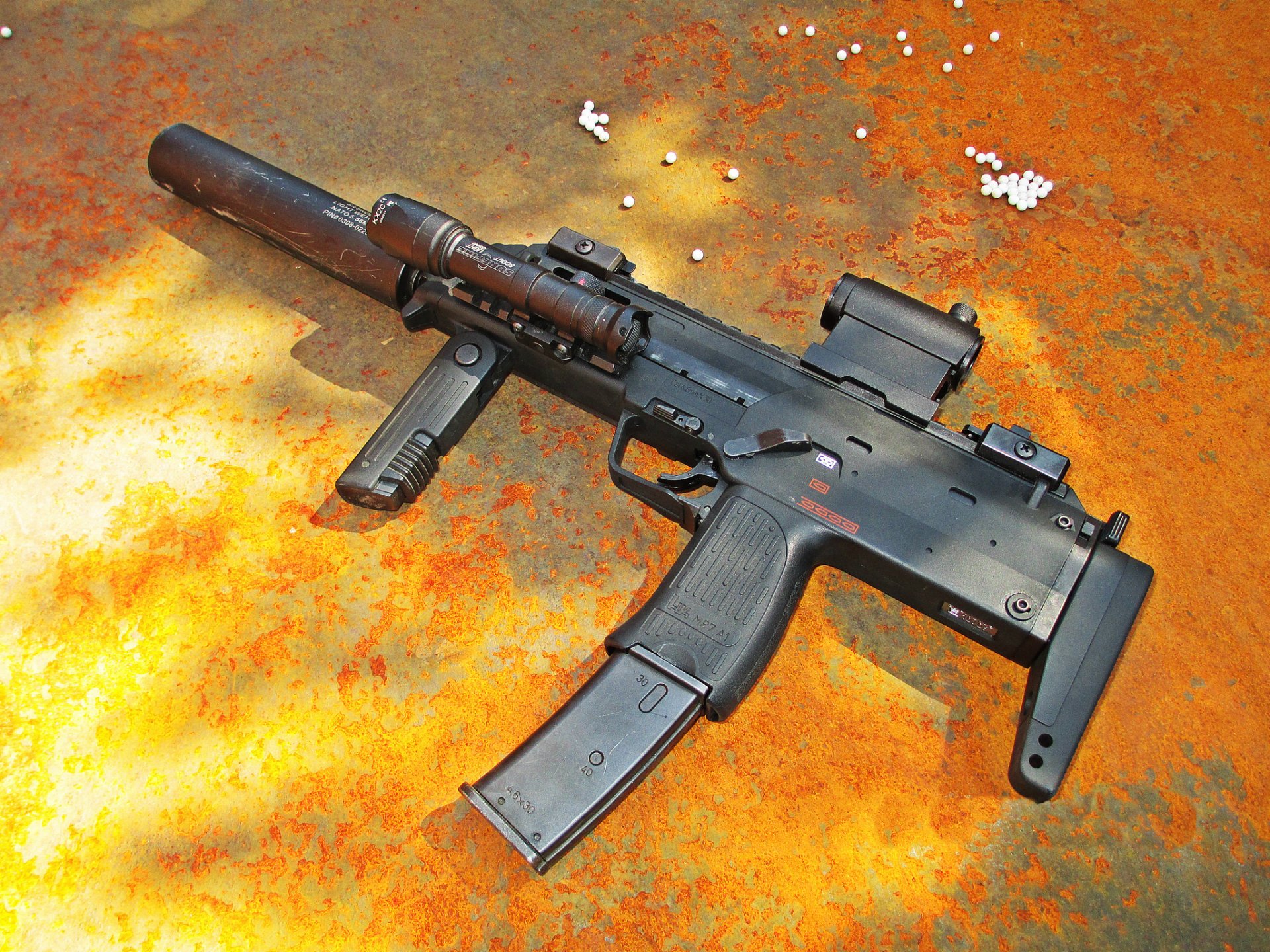 mp7a1 tm heckler&koch weapon background