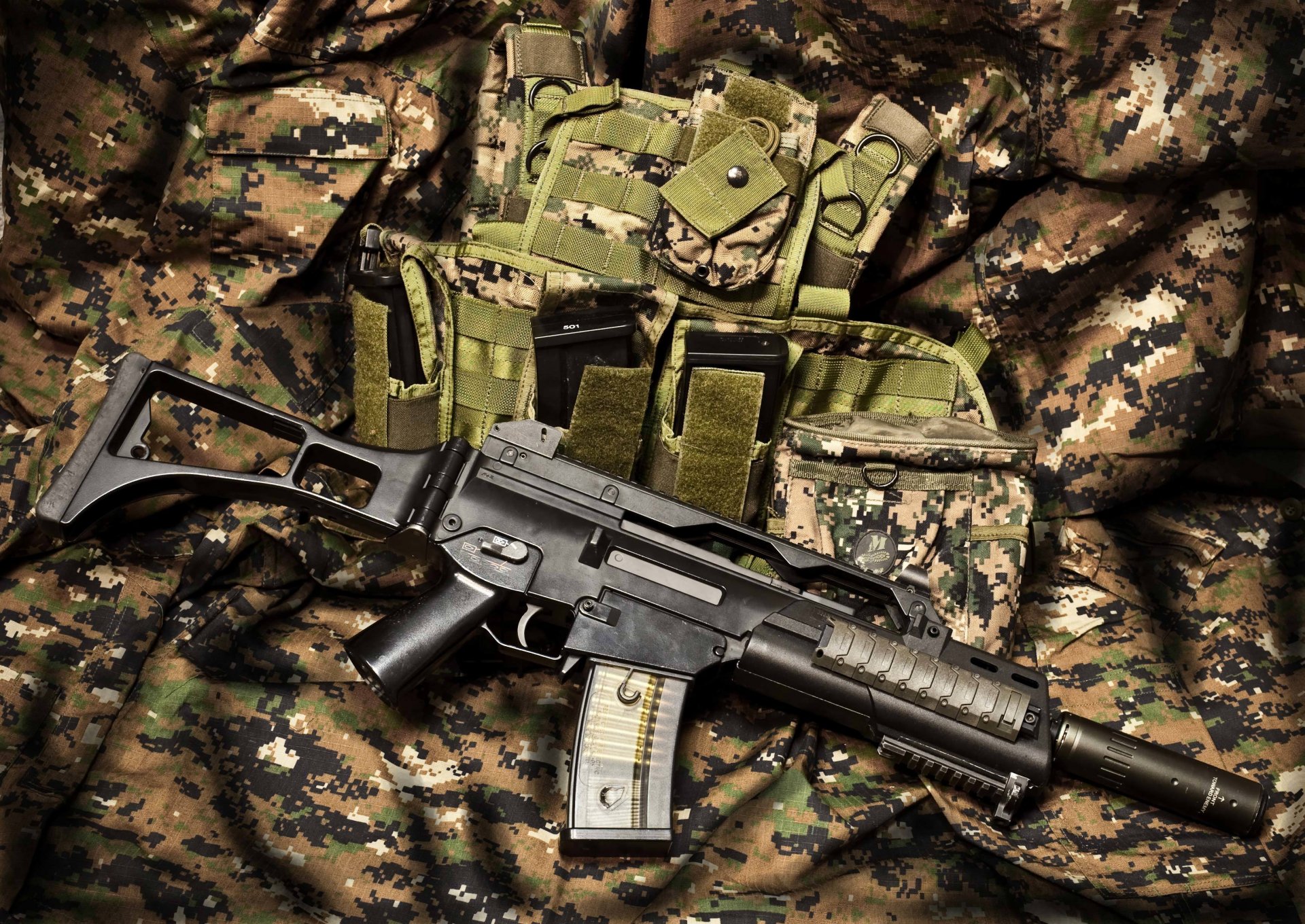 hk g36c fucile d assalto fucile d assalto arma camuffamento