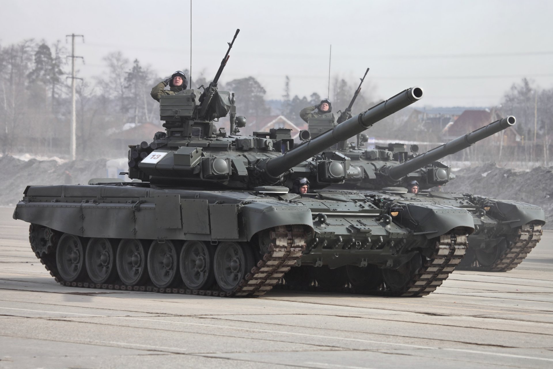 desfile t-90 honor tanque rusia