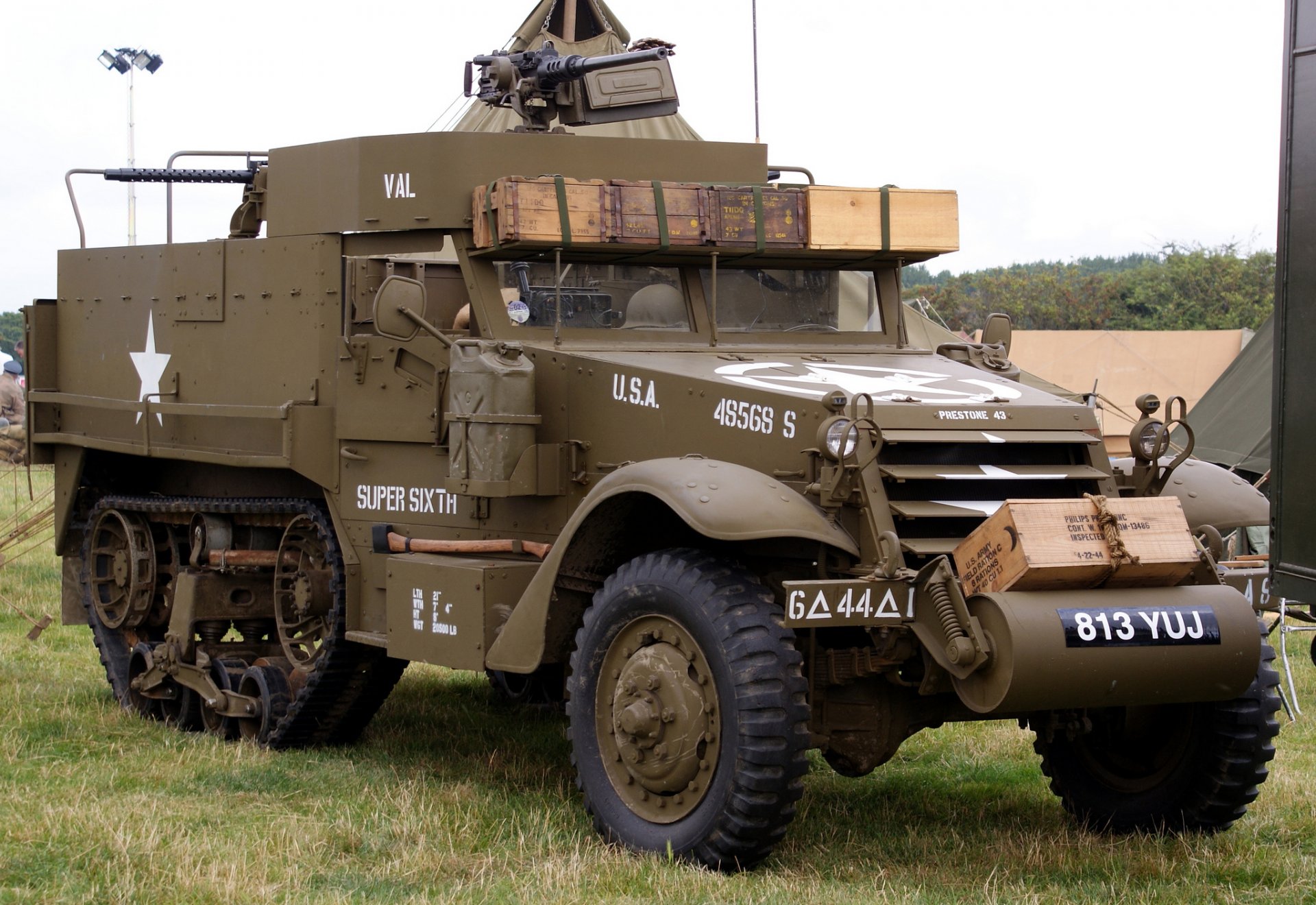 half-track m16 zsu anti-aircraft self-propelled installation half-track armored personnel carrier times world war II