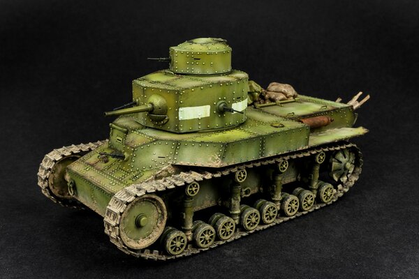 Modelo de tanque verde soviético