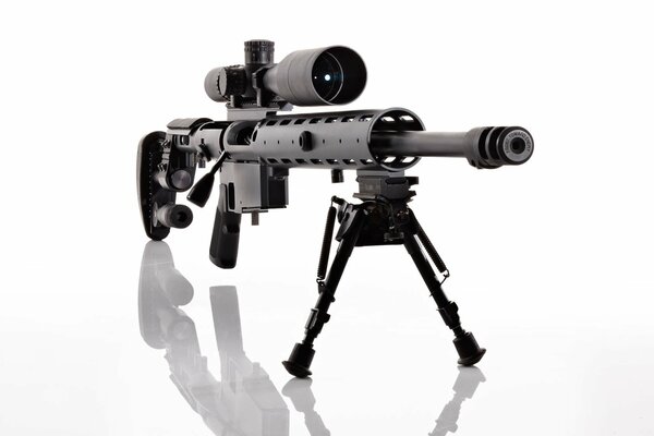 Photographie de fusil de sniper optique