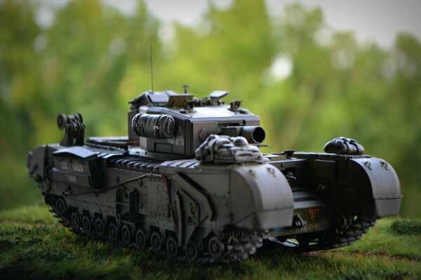 Model of the Churchill toy tank