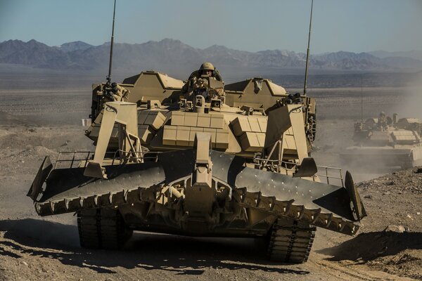 Scary armored vehicles of the army