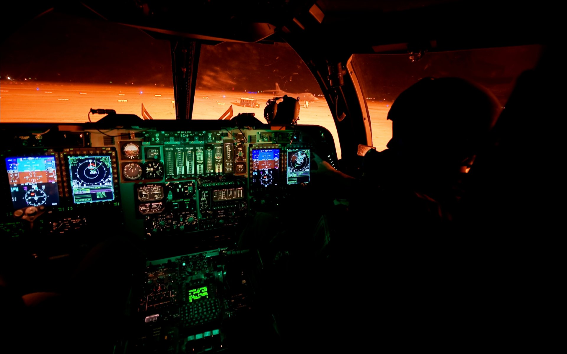 tecnología noche cabina aviación estados unidos