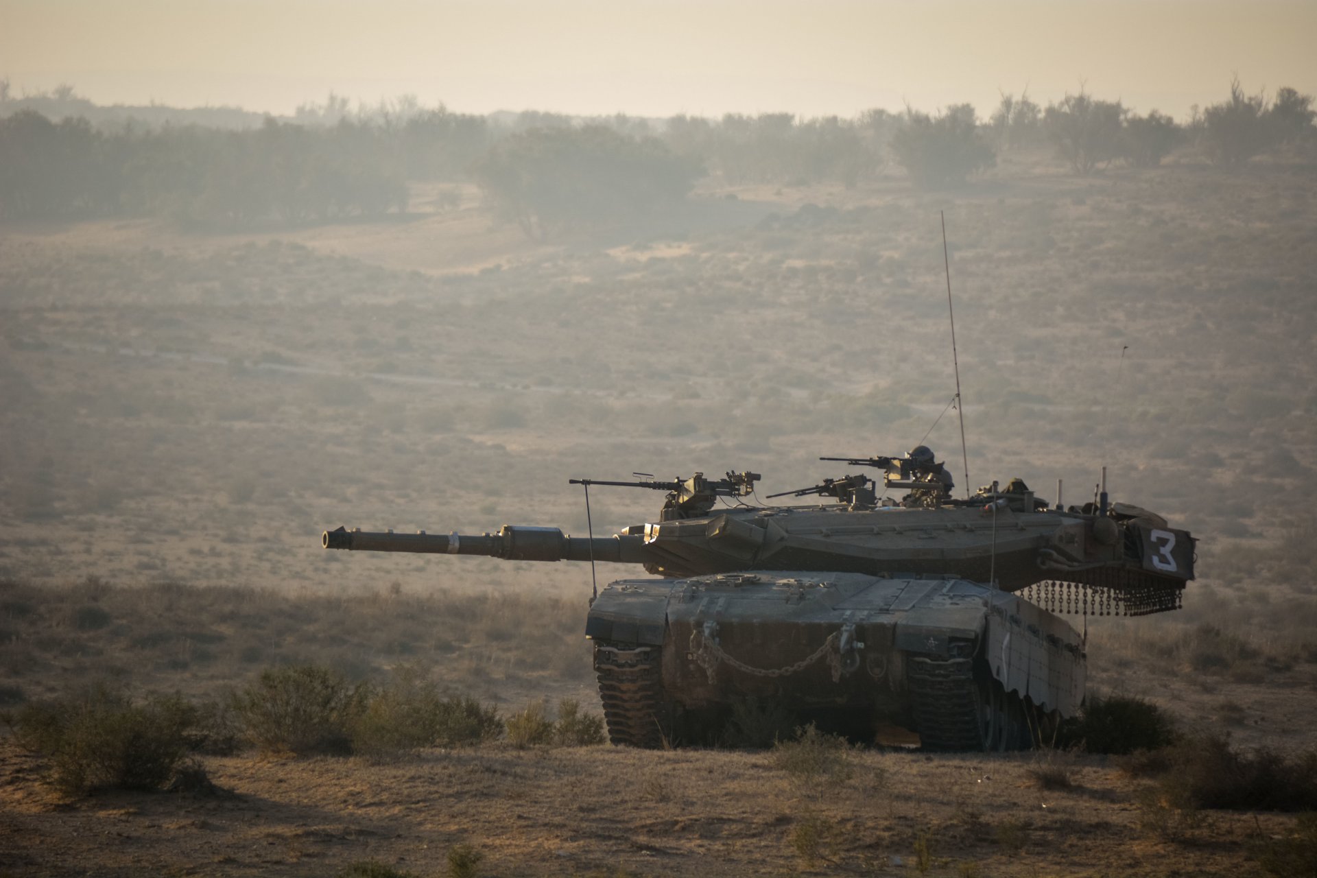 merkava main battle tank of israel the field