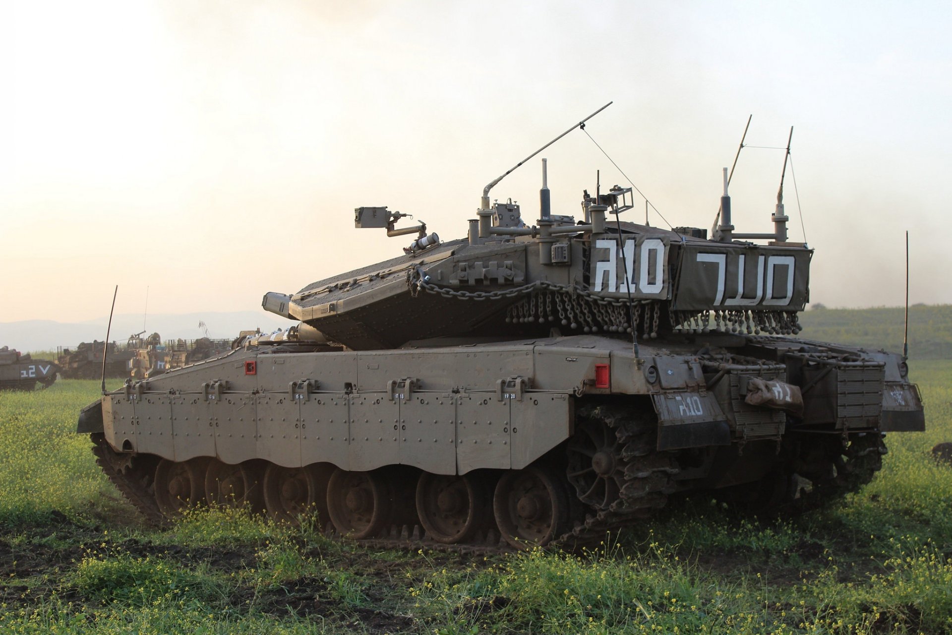 merkava merkava principal batalla tanque israel campo