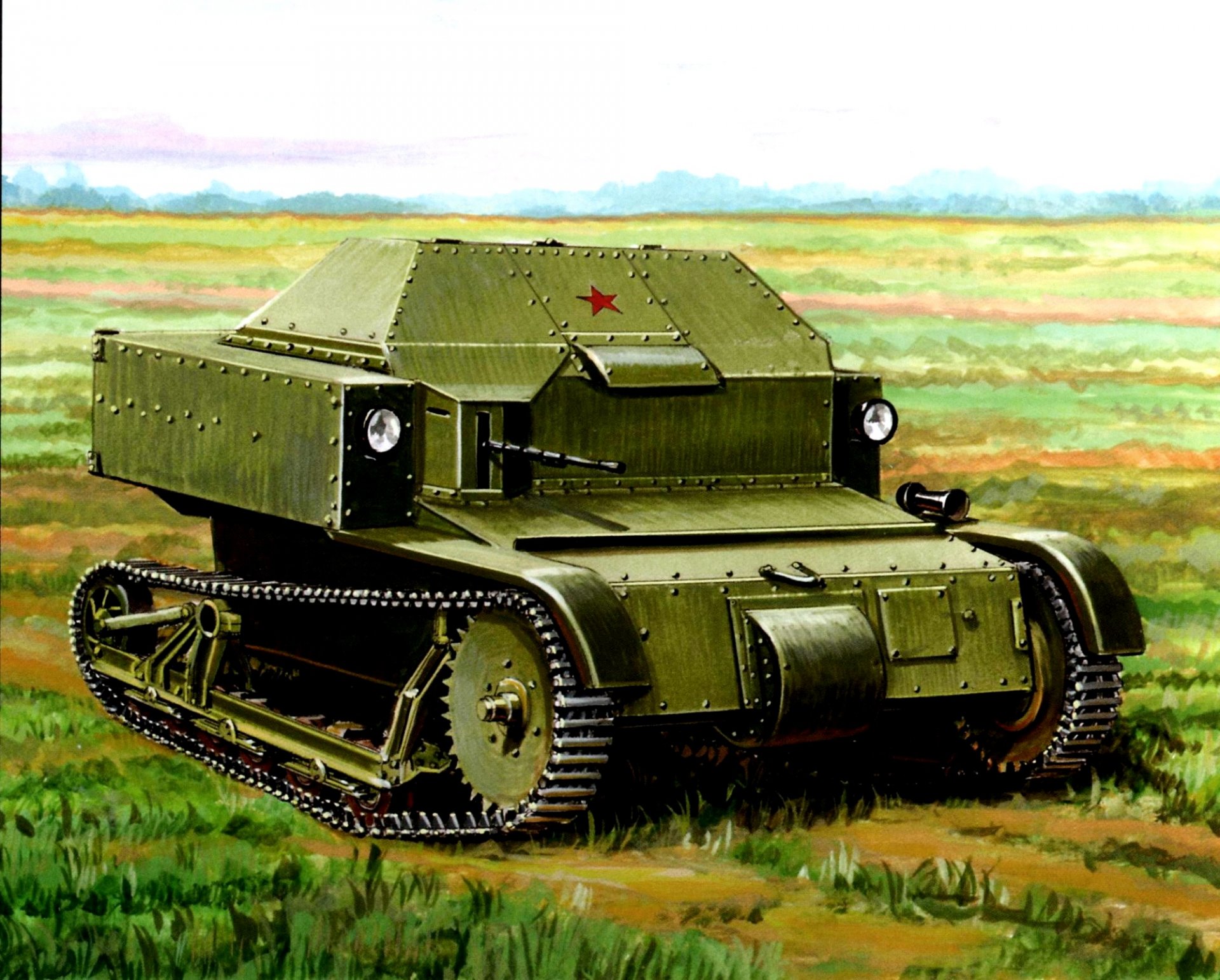 arte campo esercizi t-27 sovietico cuneo 1931-1933 anni sole dell armata rossa