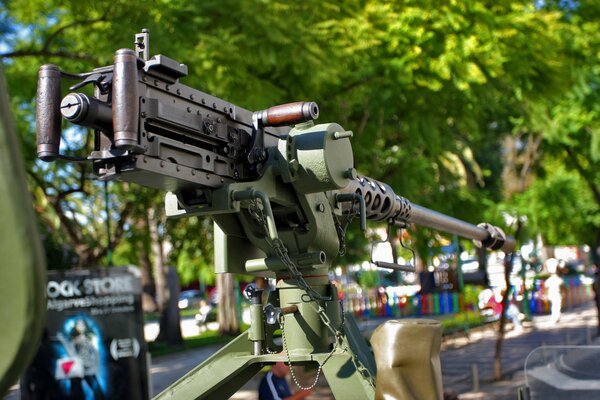 A good photo of a Browning m2 machine gun