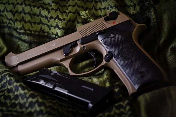 Beretta m9 self-loading pistol. Photos of weapons