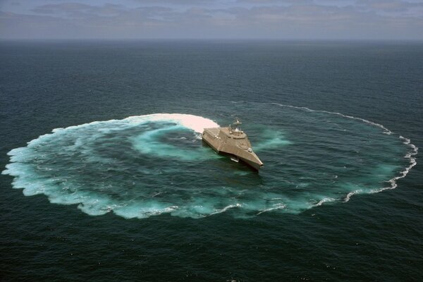 Uss independence in the US ocean