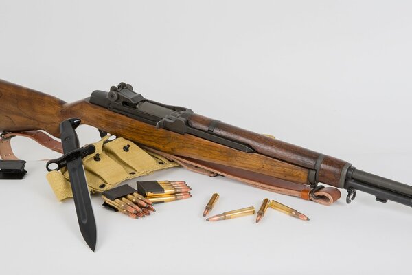 Selbstladegewehr. Waffen und Munition