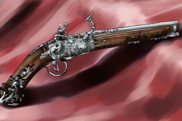 Art. Pistolet Vintage pour duels