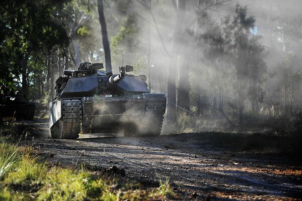 Military equipment in the field