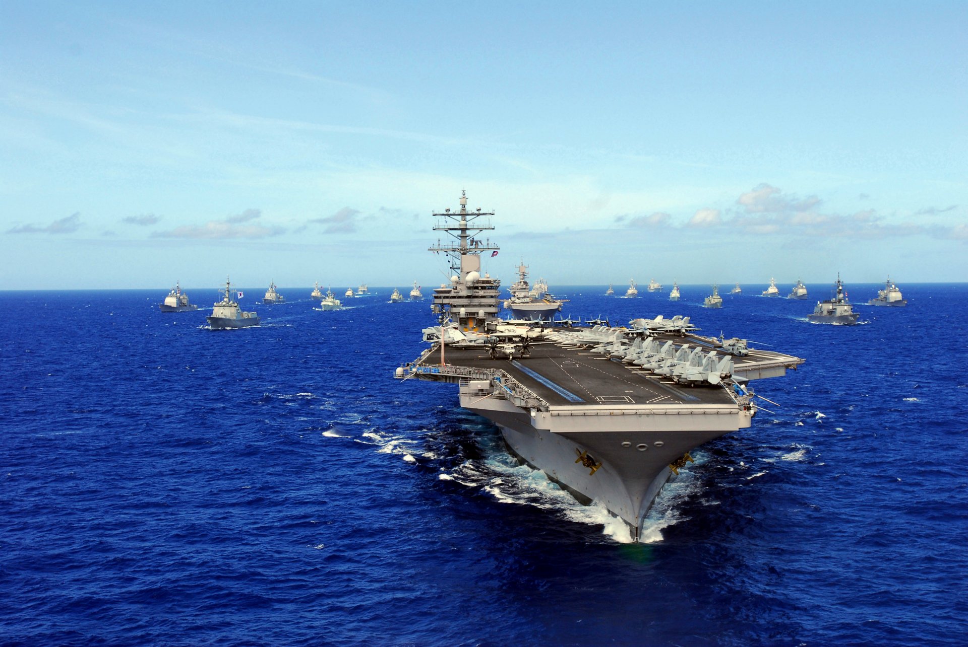 uss ronald reagan cvn-76 portaaviones tipo nimitz mar barcos