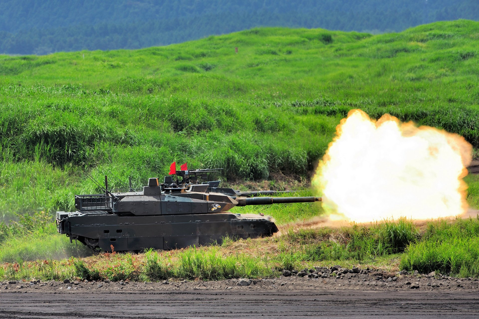 tipo 10 japonés básico combate tanque campo fuego