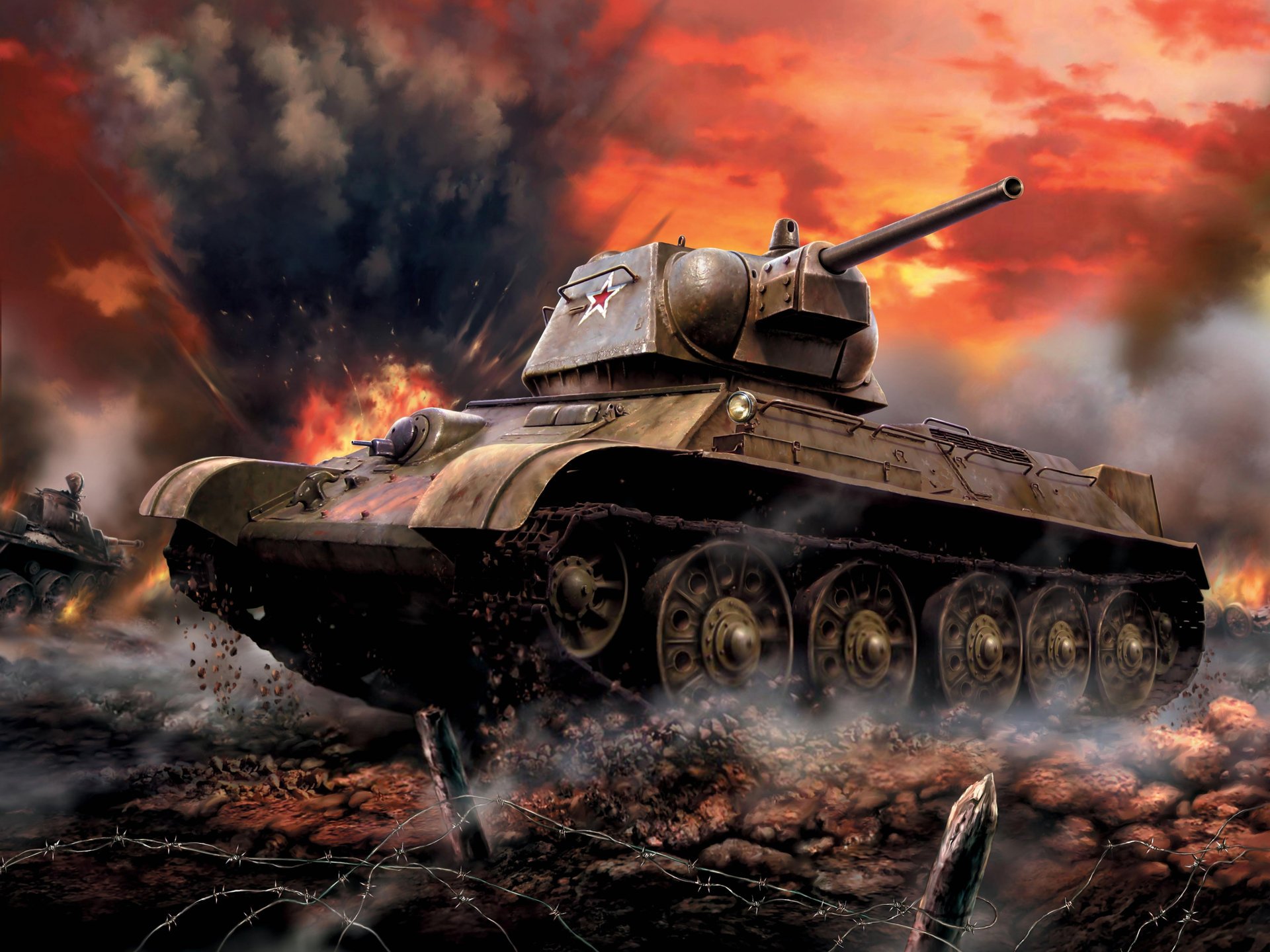 art tank soviet medium t-34-76 arr. 1942 . thirty-four formochka battle soviet union bob ww2