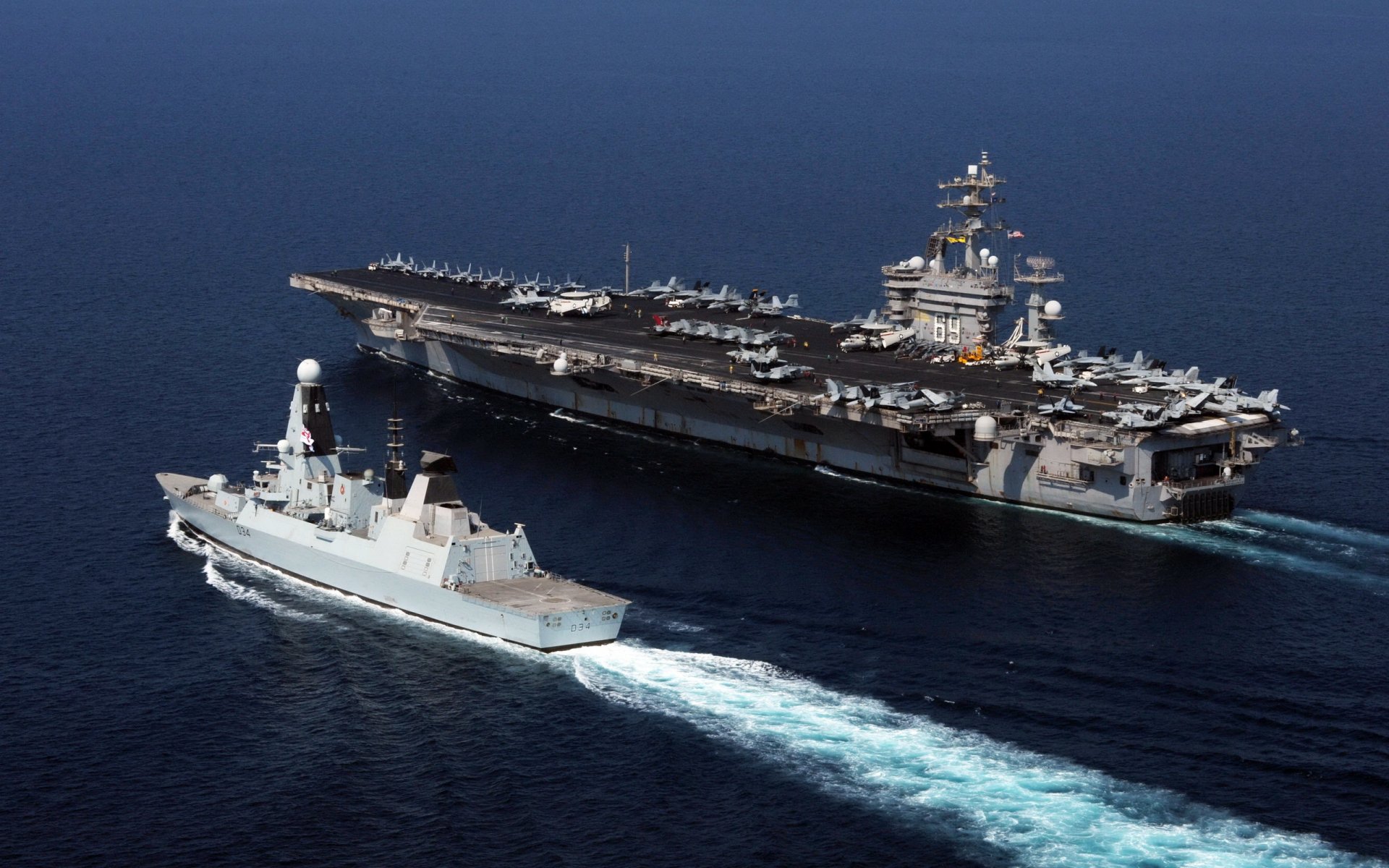 armi navi uss dwight d. eisenhower hms diamante