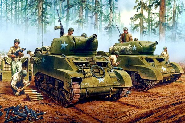 Активная подготовка танкистов к боевым действиям