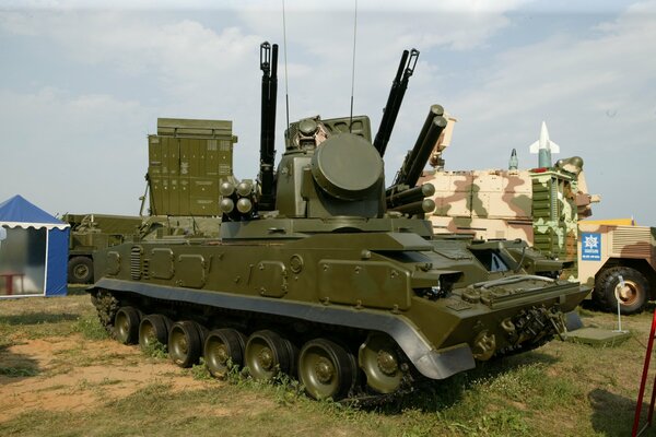 Russian anti-aircraft gun and missile complex Tunguska