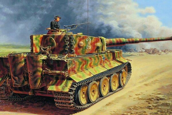 German tank tishr at war