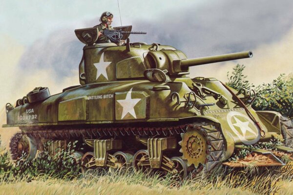 Figura del tanque M4 Herman URSS