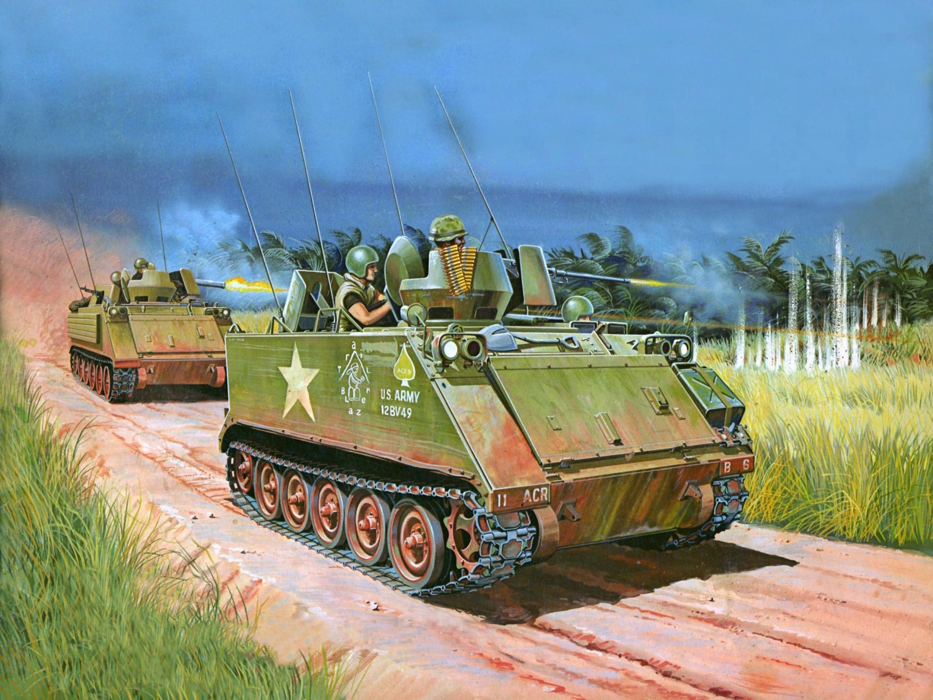 art m-113 maître personnel transporteur btr états-unis années 1960 vietnam