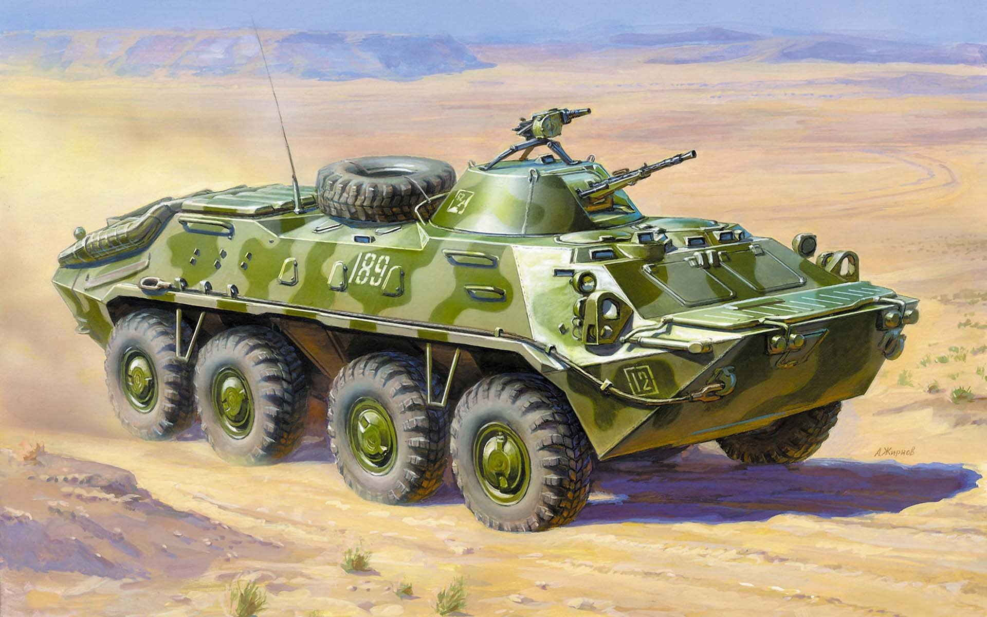 btr-70 soviet military floating armored car in afghanistan