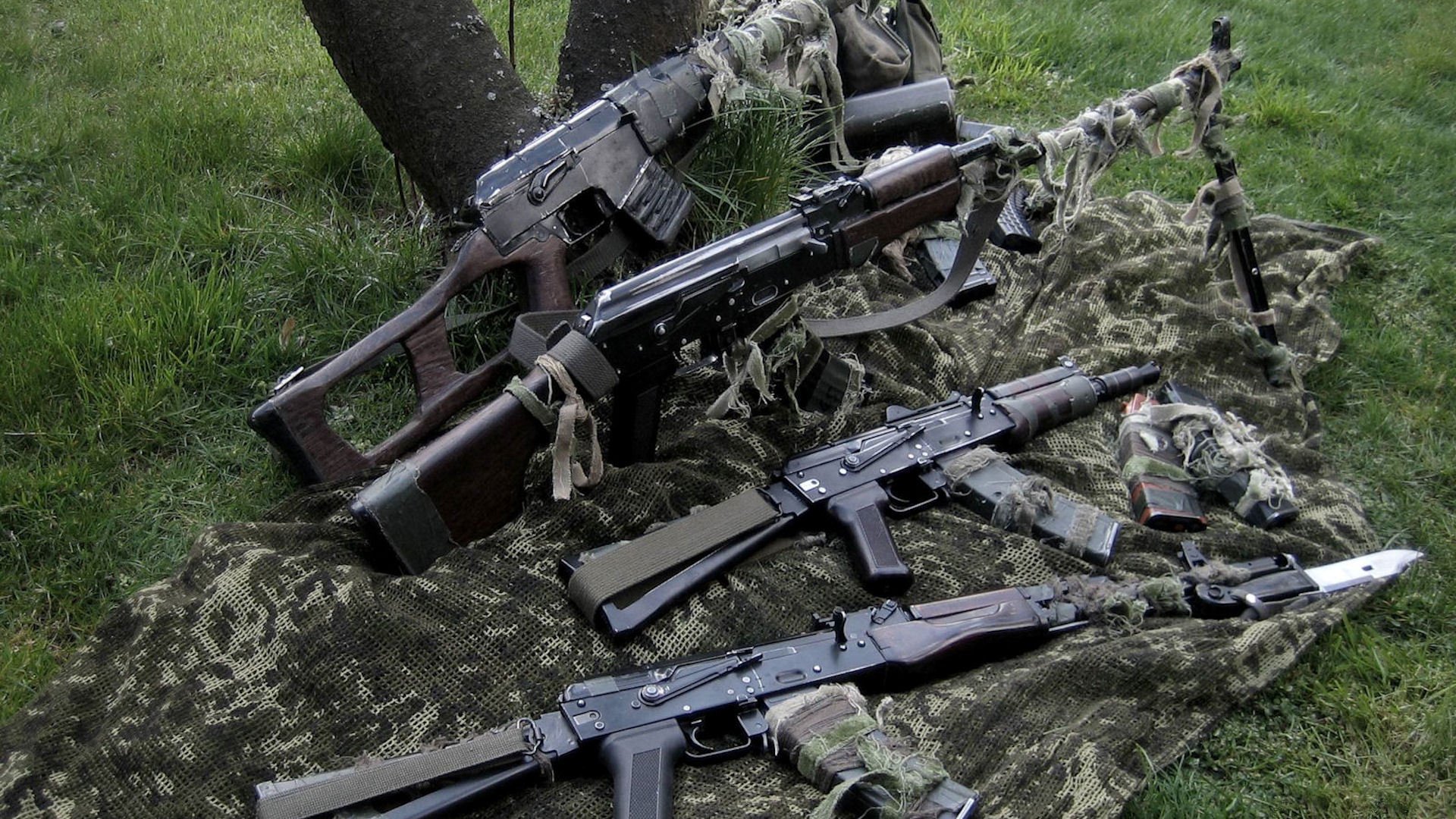 wintorez vss karabin snajperski specjalny 6p29 lekki karabin maszynowy kałasznikowa pkk 6p2 aks74u aks74 siatka kamuflażowa broń