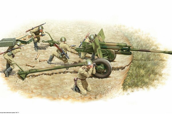 Soviet anti-tank gun ZIS-3