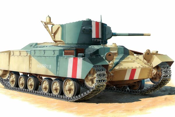 British infantry tank without background