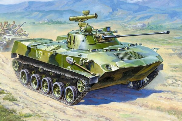 Imagen del tanque en verde