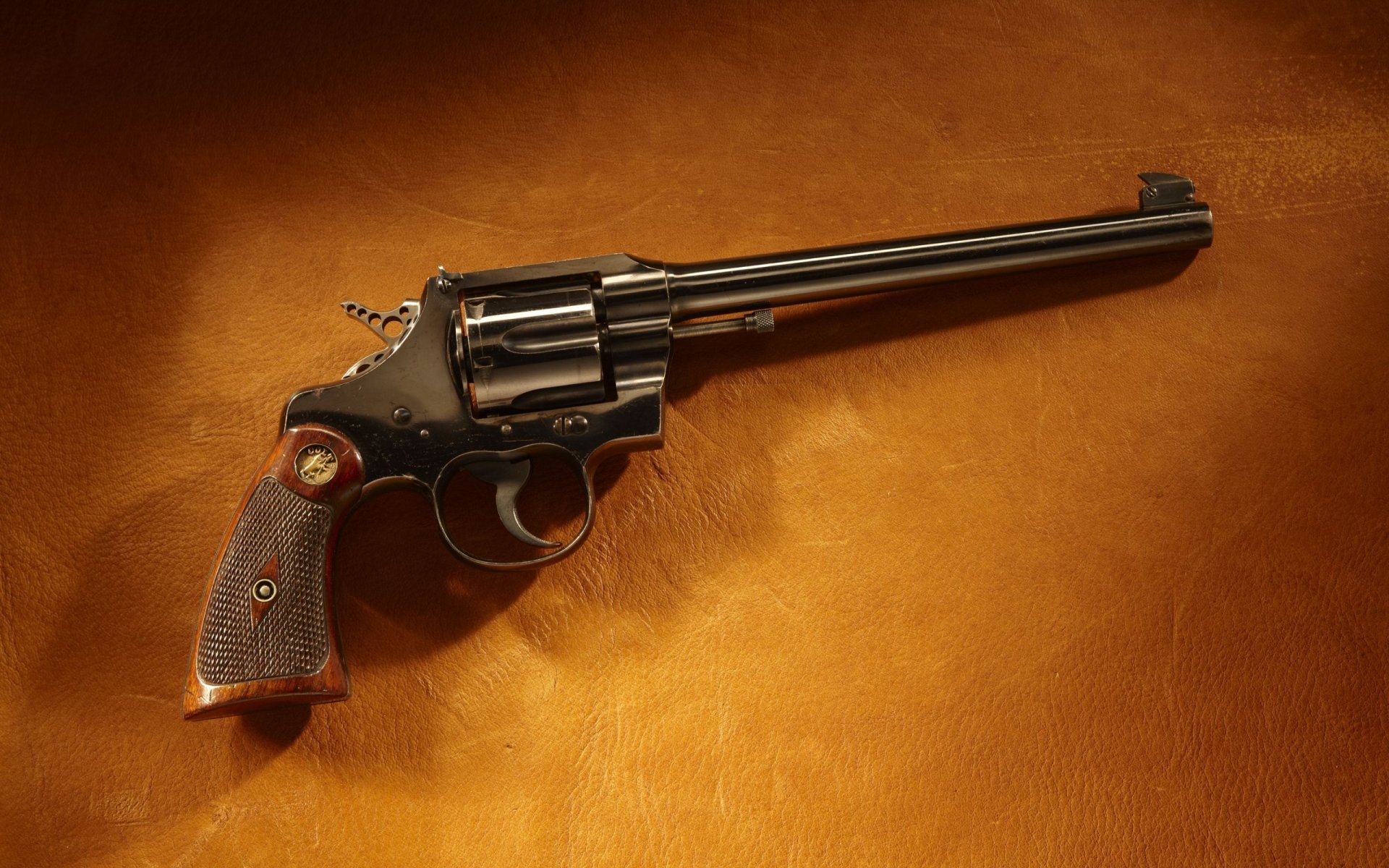 revolver donkey colt leather background