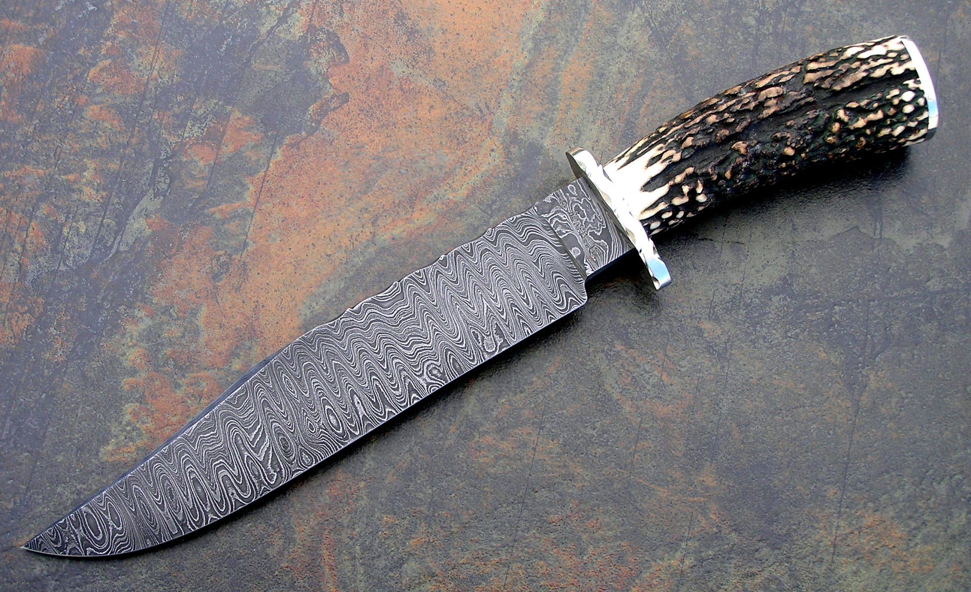 knife damascus steel weapon