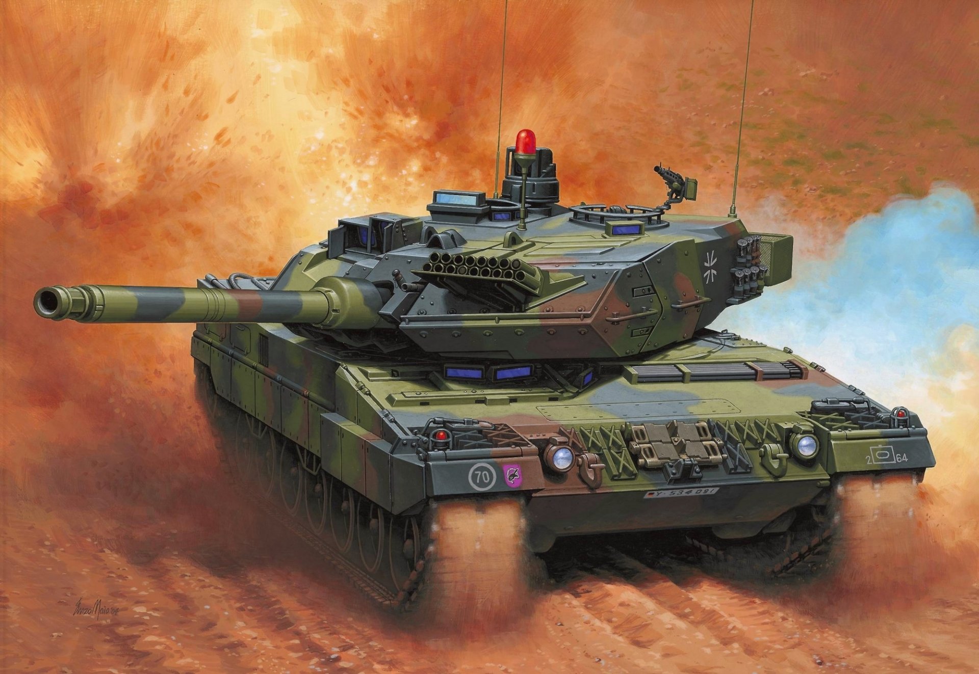 figura enzo mayo carro armato leopardo 2a6 mbt bundeswehr germania