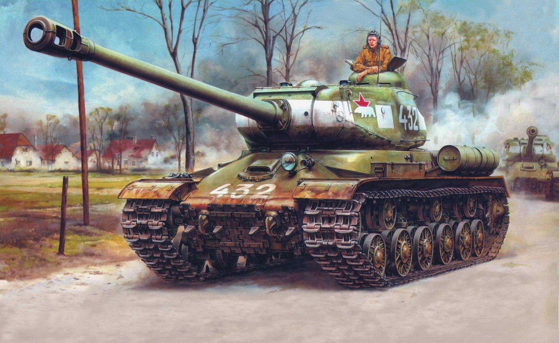 abbildung is-2 is-122 joseph stalin rkka eisbär 7 gv.ottb 7. garde separate schwere panzerbrigade mai 1945 berlin