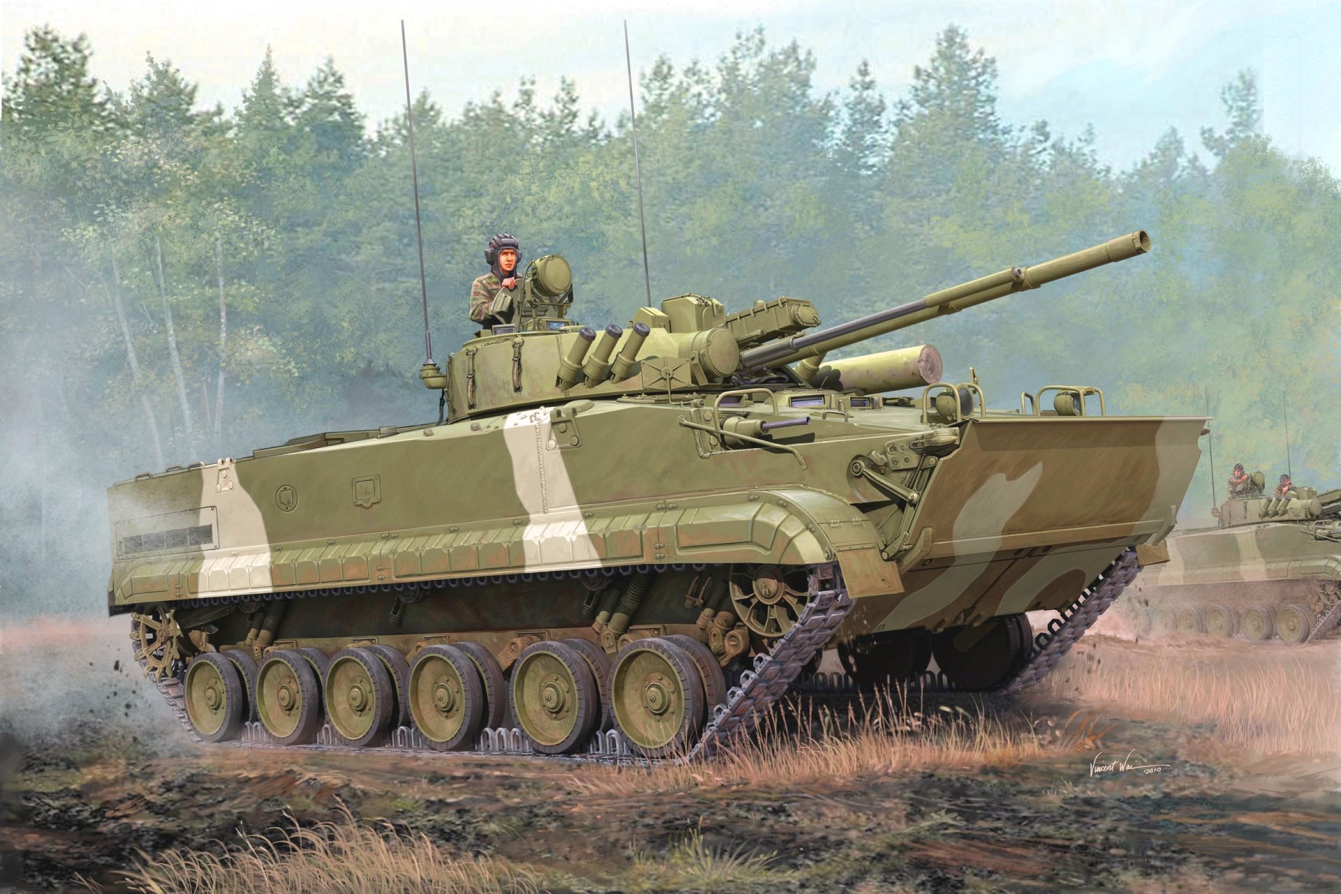 rysunek vincent vai bojowy wóz piechoty bmp-3 rosja