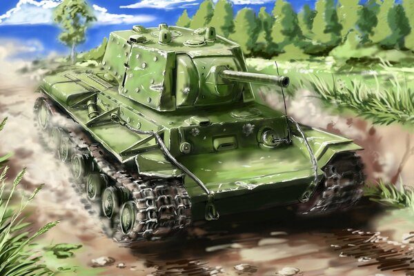 The image of the legendary kv tank in the history of the USSR